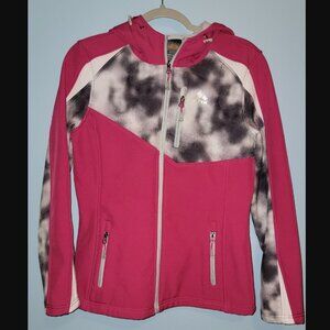 🟡322 -RBX Athletic Hooded Jacket coat SZ med Dark Pink